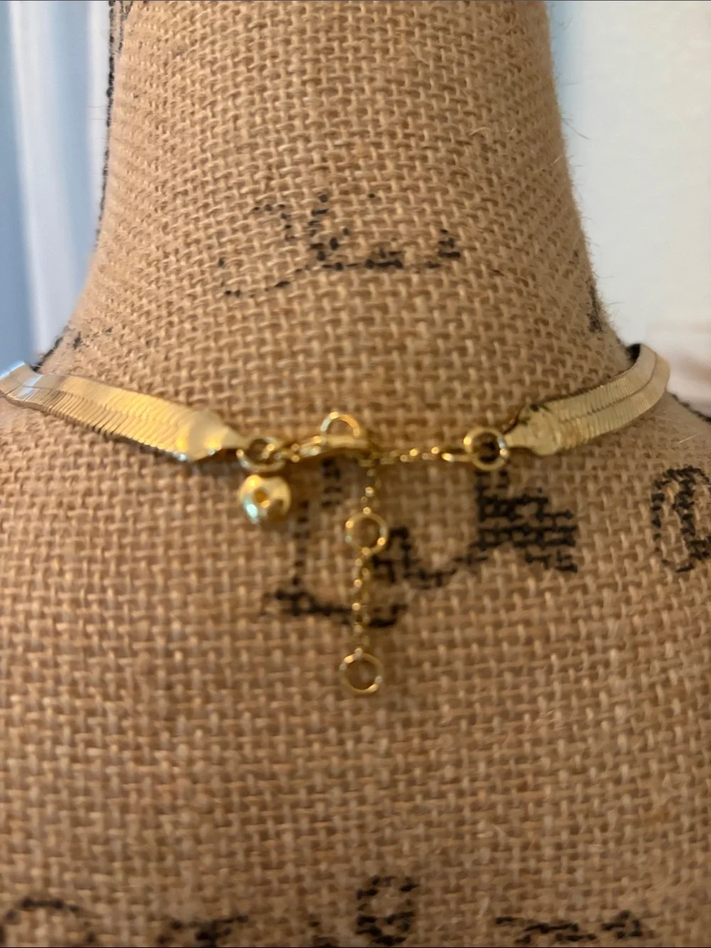 J. Crew Gold Herringbone Necklace